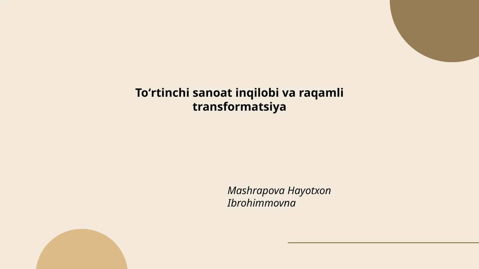 Aqlli ishlab chiqarish tizimlari (smart manufacturing systems) 1