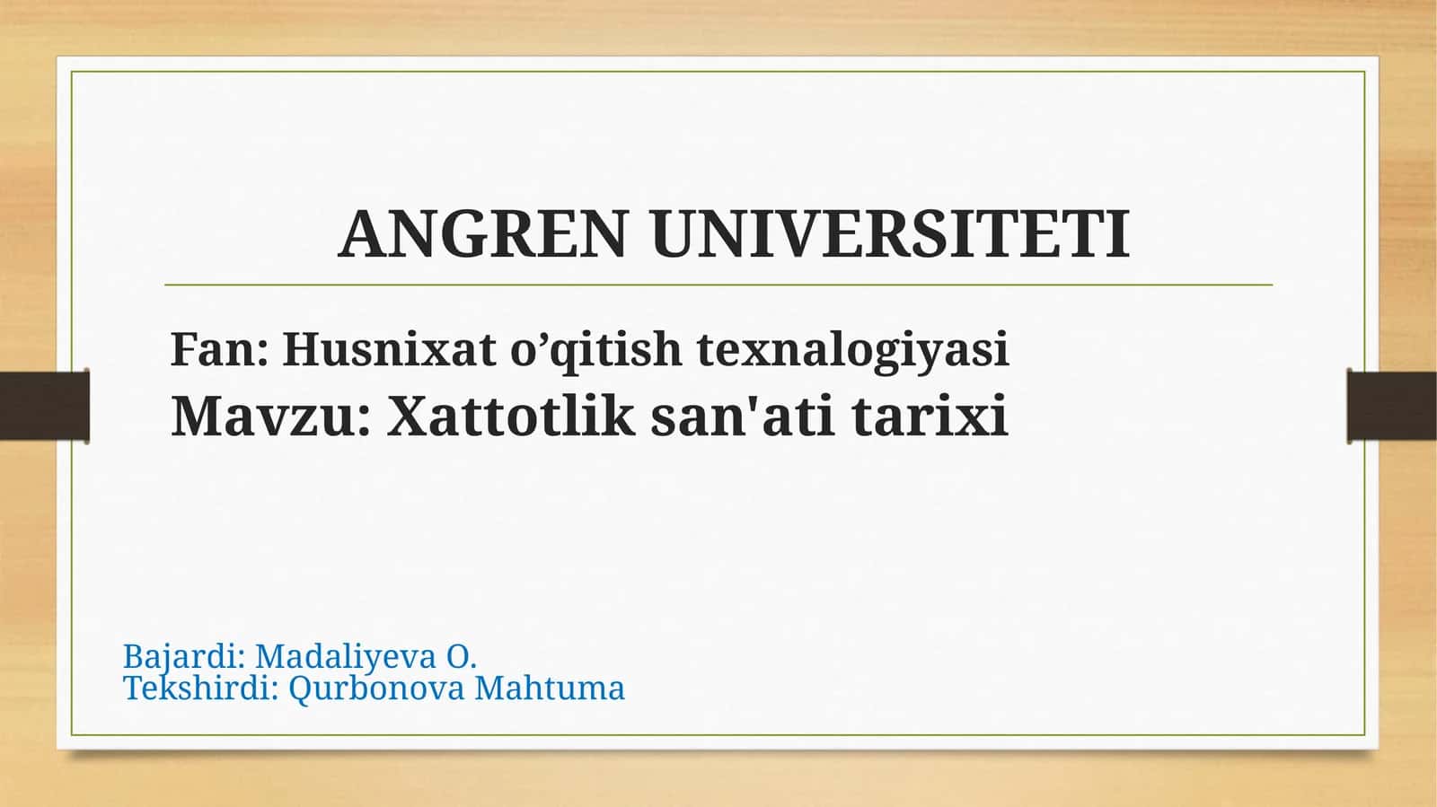 Xattotliksan'atitarixi 1