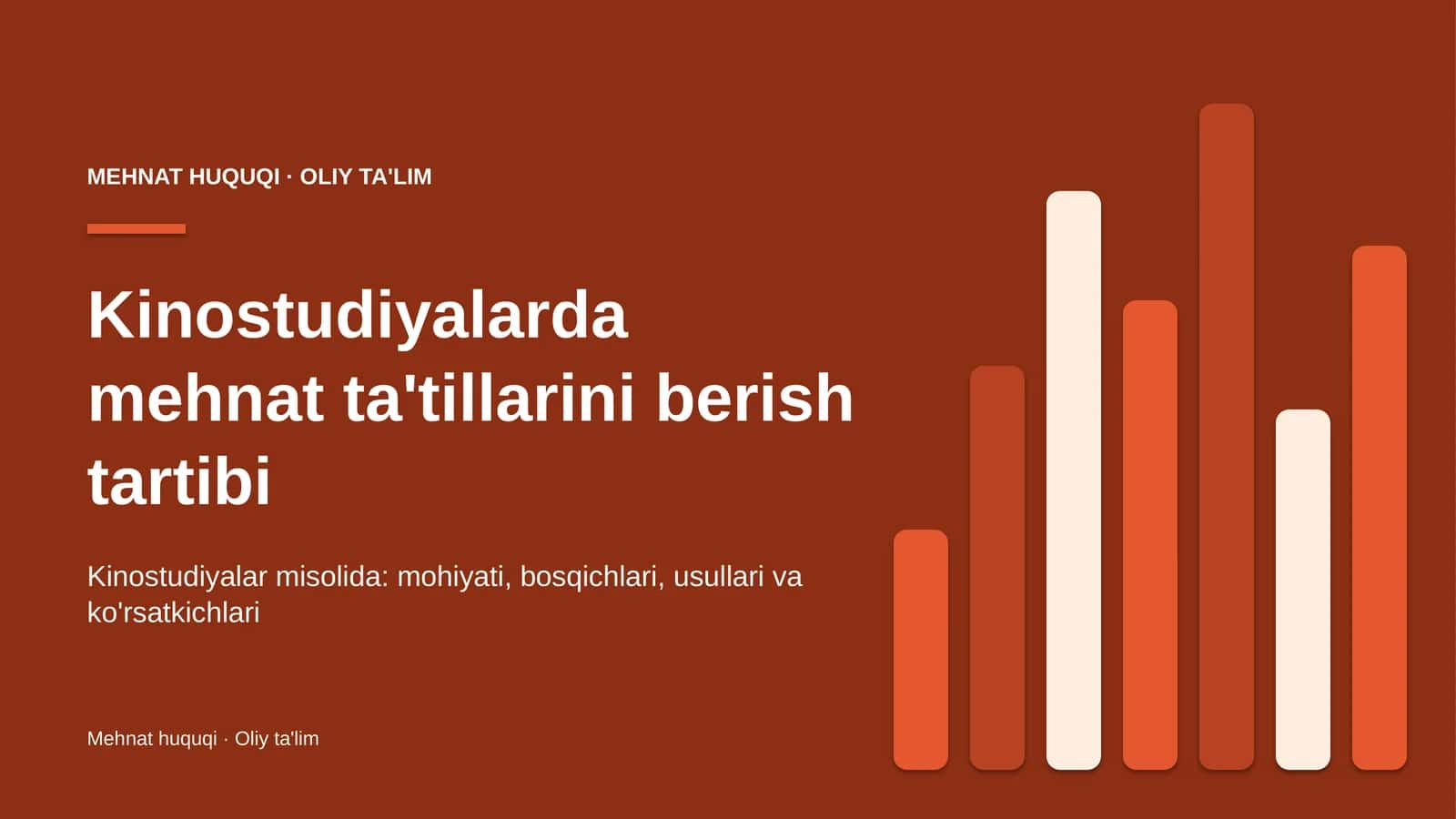 Kinostudiyalarda mehnat ta'tillarini berish tartibi 1