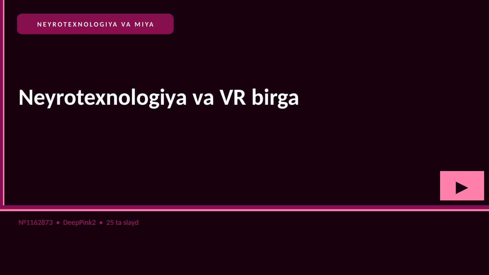 NEYROTEXNOLOGIYA VA MIYA 1