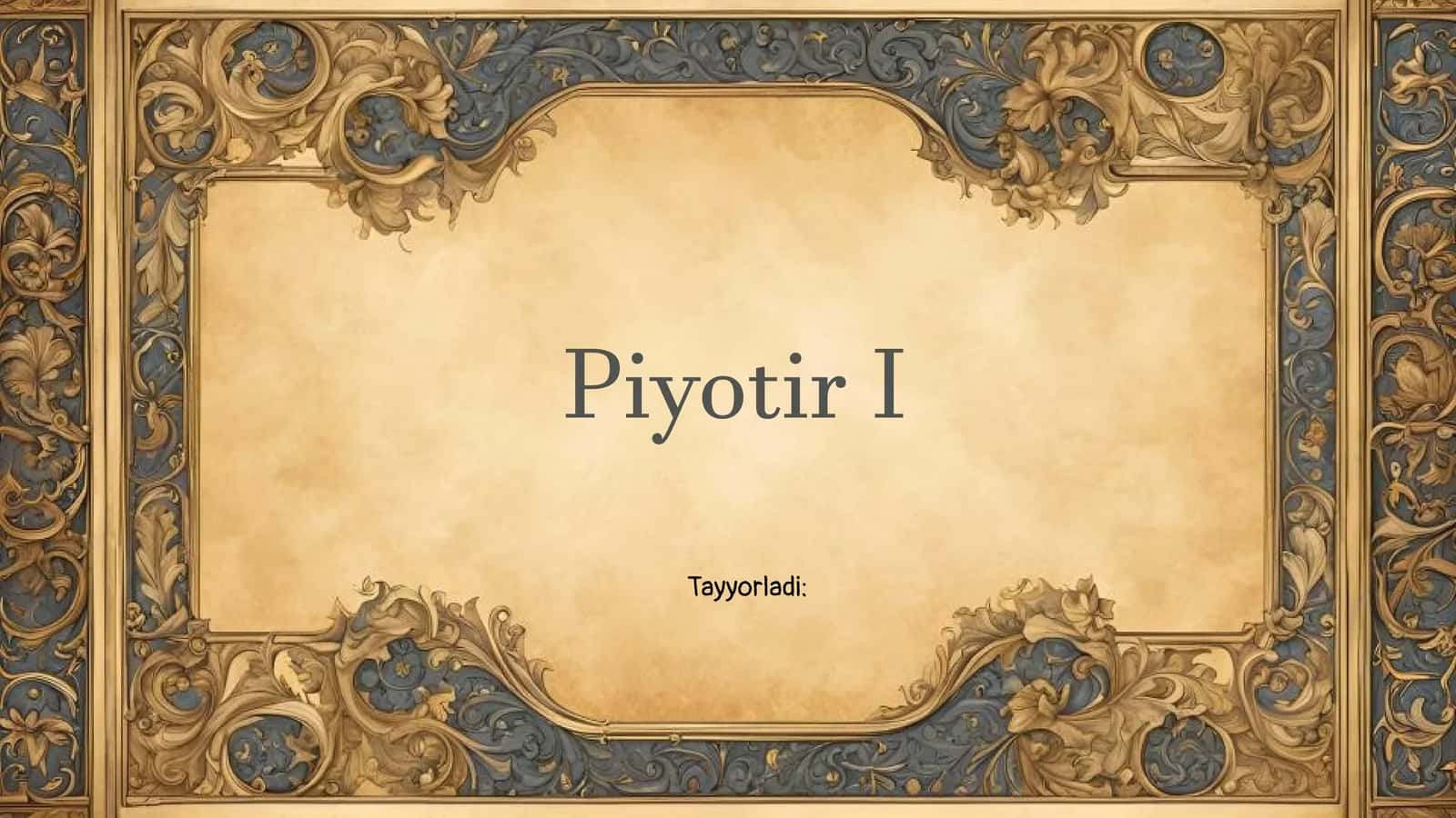 Piyotir I 1