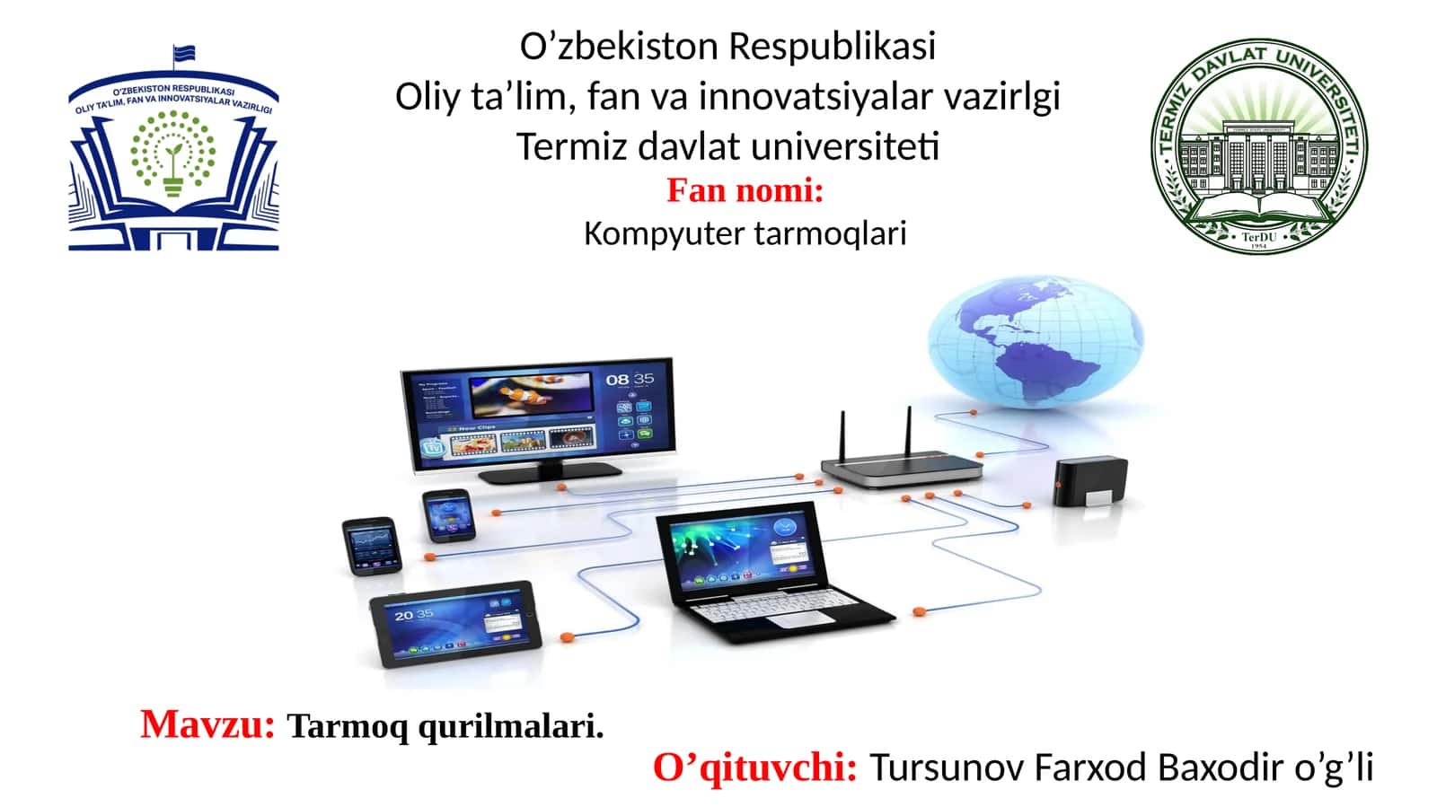 Tarmoqqurilmalari 1