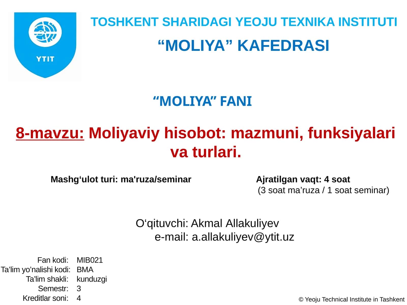 Moliyaviy hisobot: mazmuni, funksiyalari va turlari 1