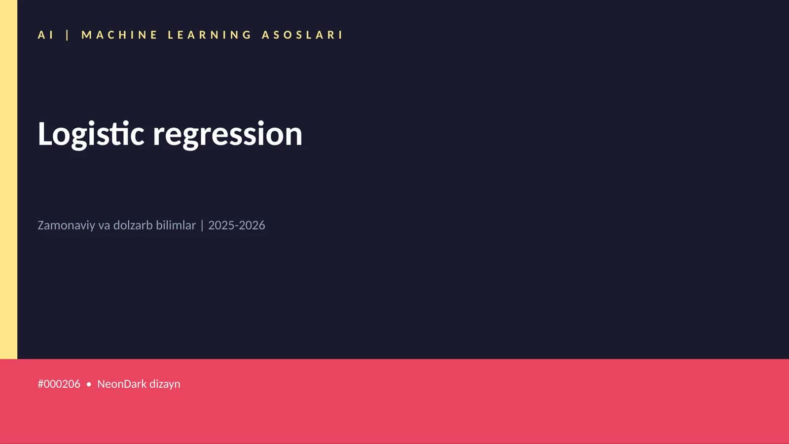 Logistic regression 1