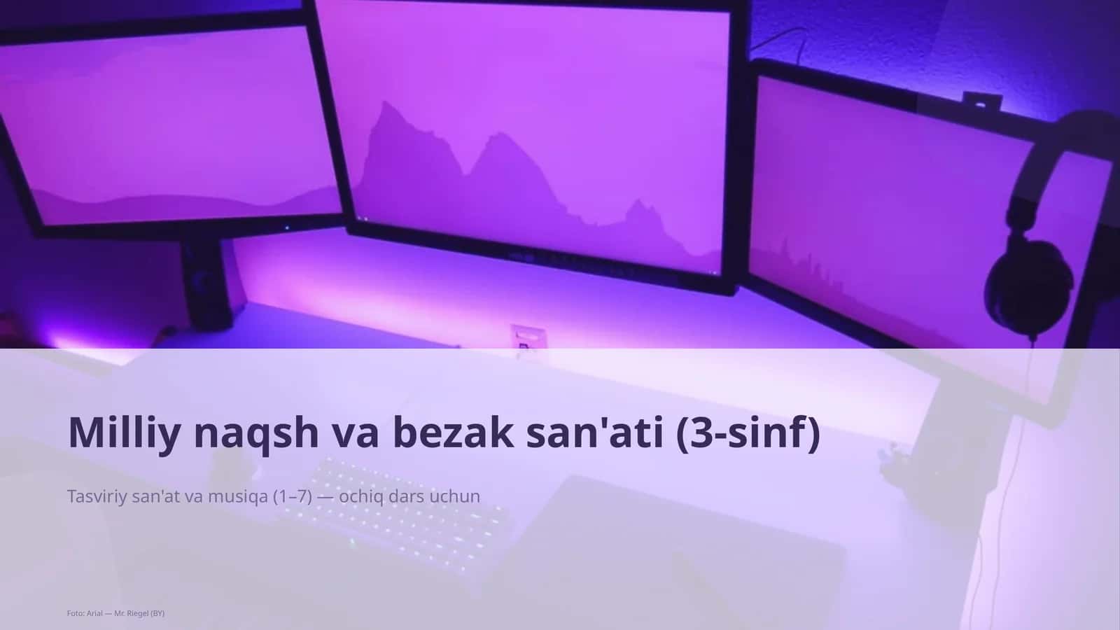 Milliy naqsh va bezak san'ati (3-sinf) 1