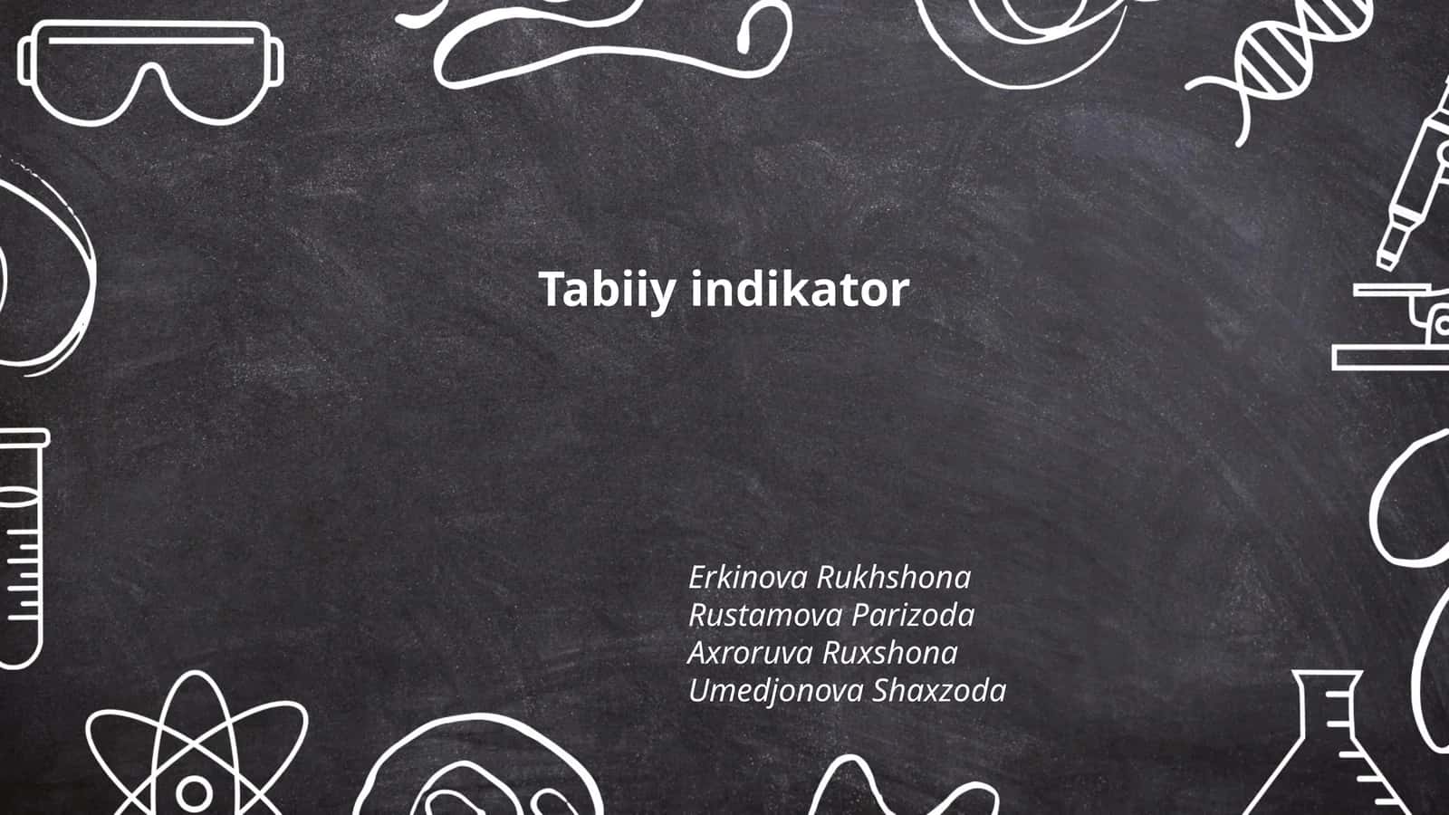 Tabiiy indikator 1