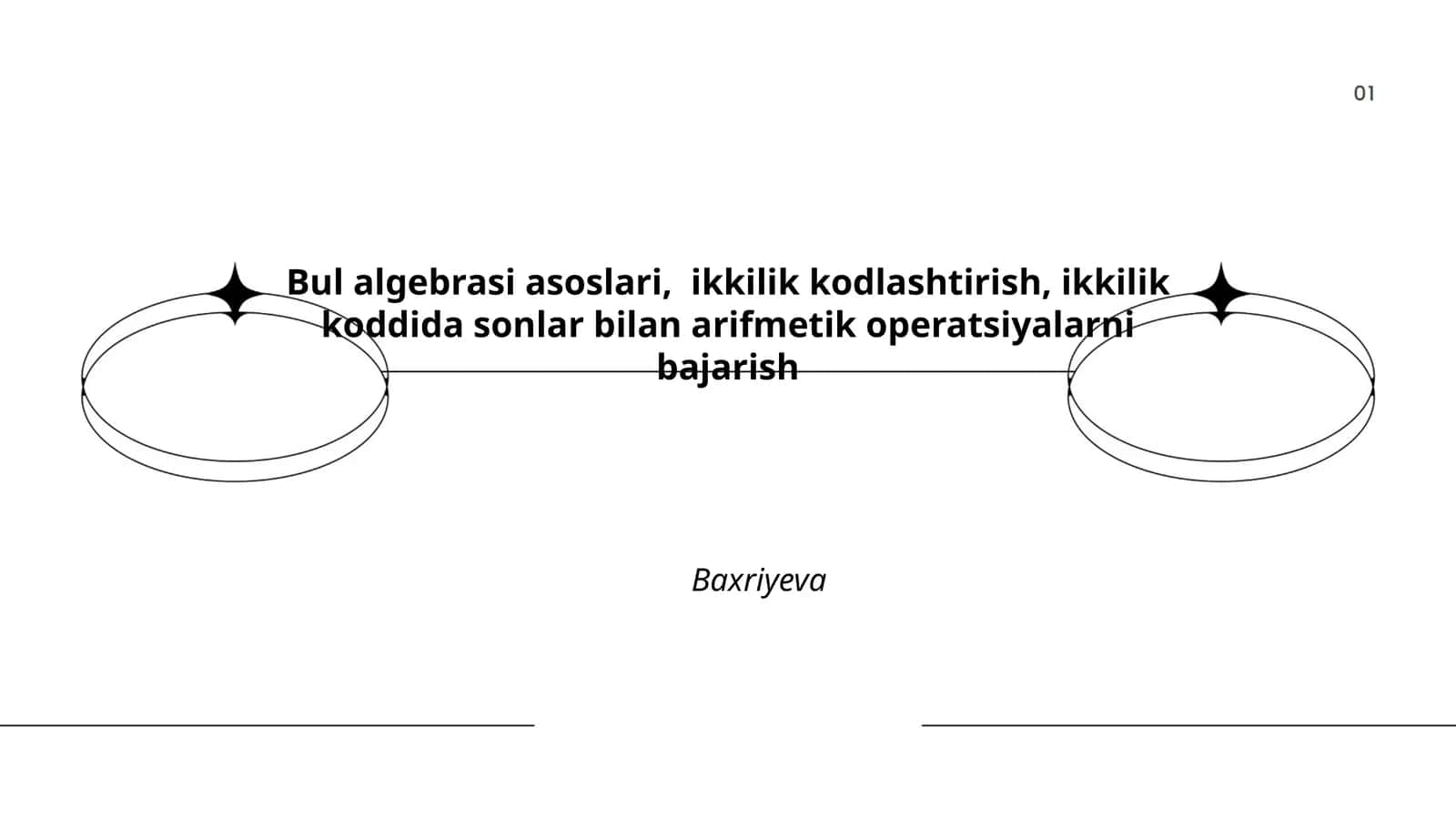 Bul algebrasi asoslari 1