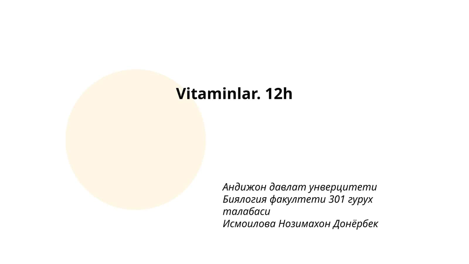 Vitaminlar 1