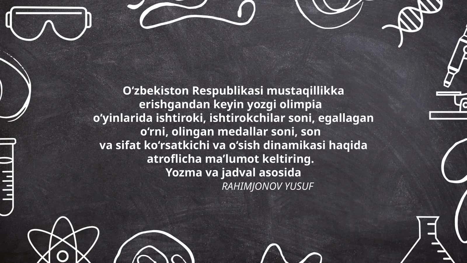 Yozgi olimpiya o'yinlari 1