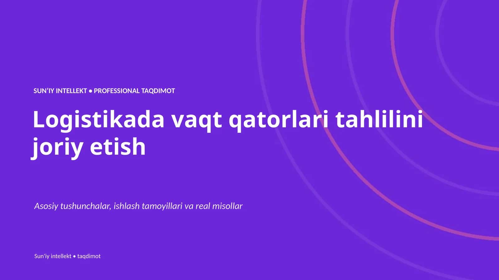 SUNʼIY INTELLEKT • PROFESSIONAL TAQDIMOT 1