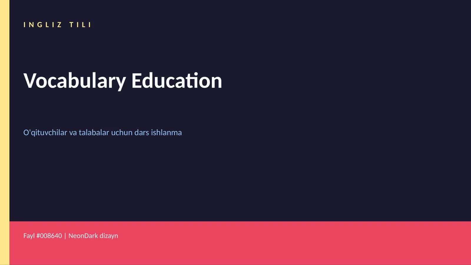 Ingliz Tili 1