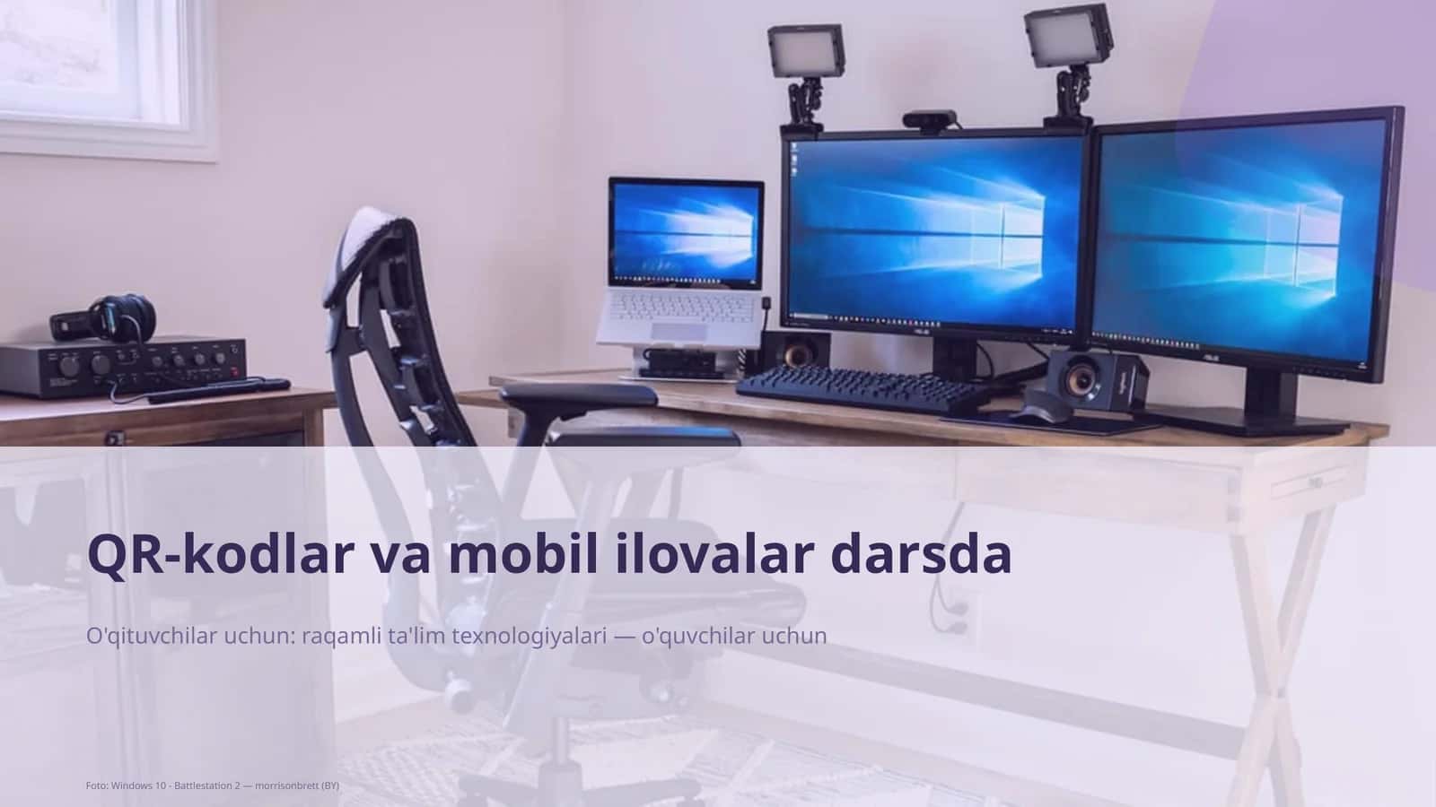 QR-kodlar va mobil ilovalar darsda 1