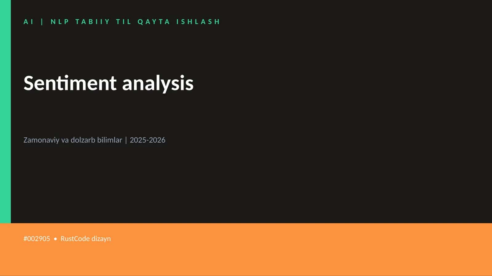 Sentiment analysis 1