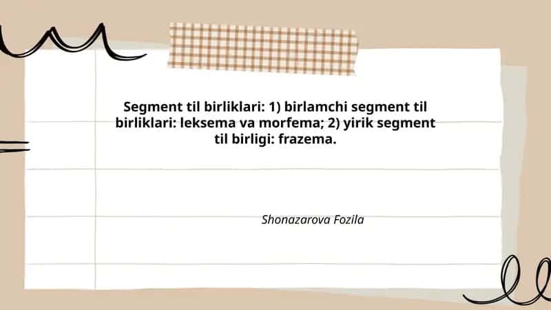 Segment Til Birliklari 1