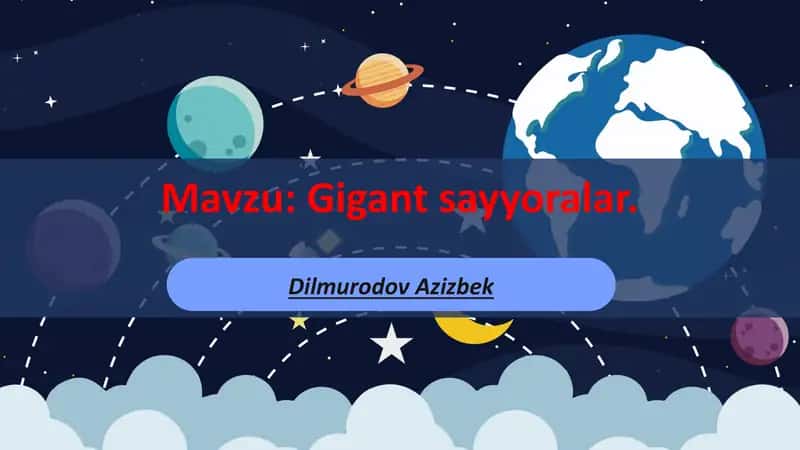 Gigant sayyoralar 1