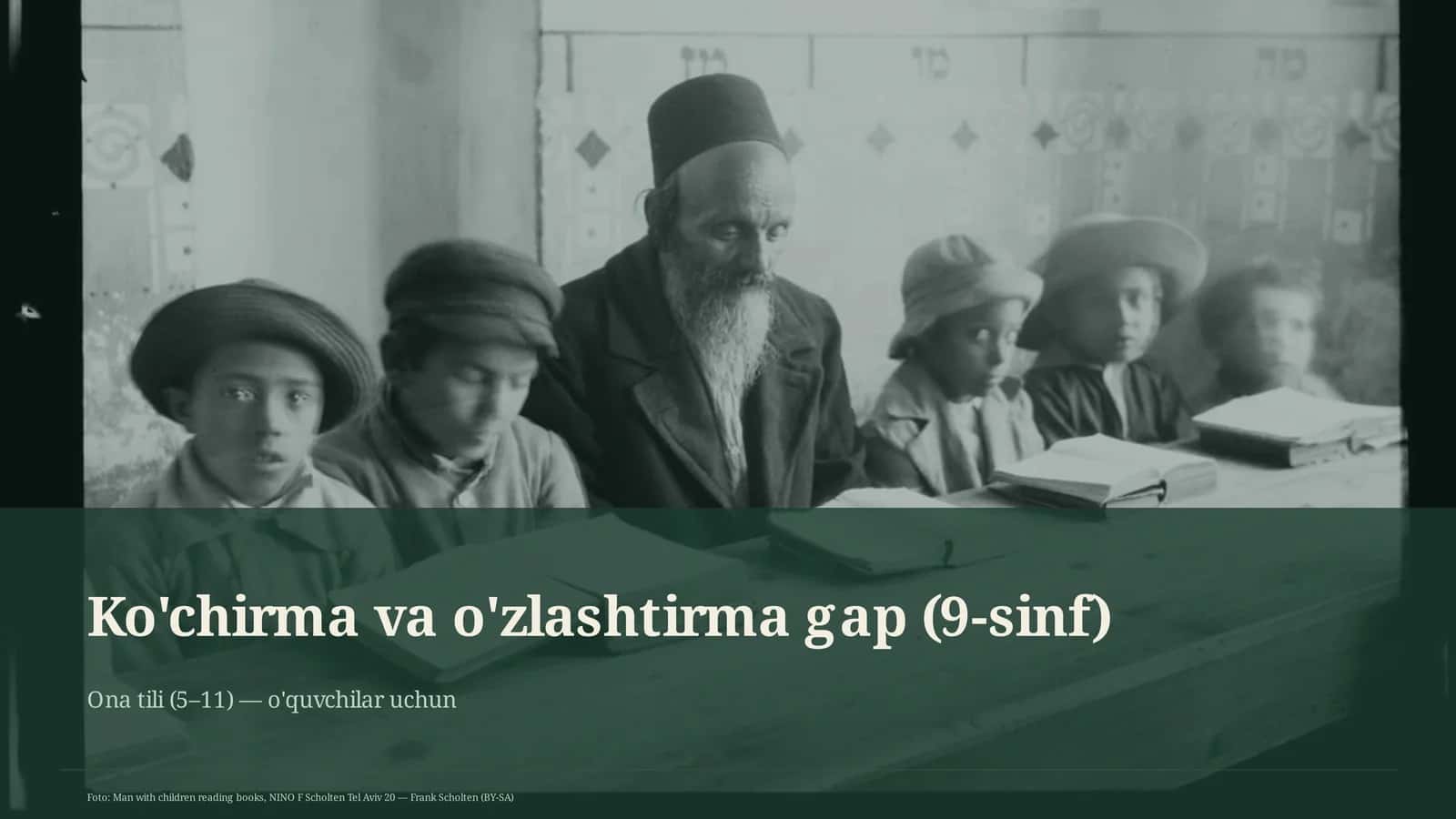Ko'chirma va o'zlashtirma gap (9-sinf) 1