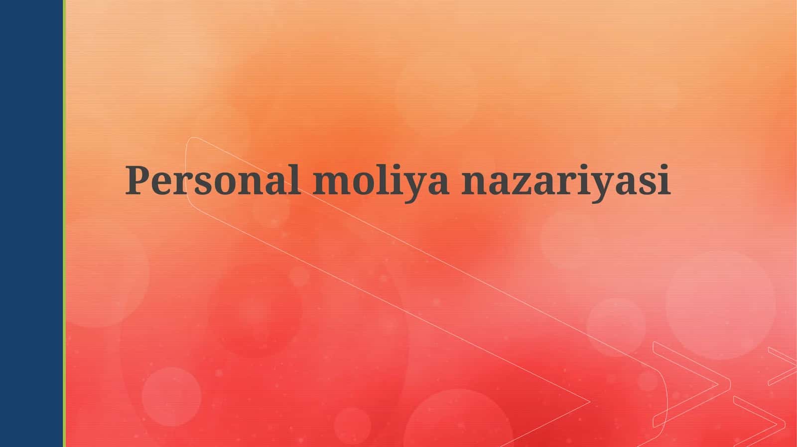 Personalmoliyanazariyasi 1