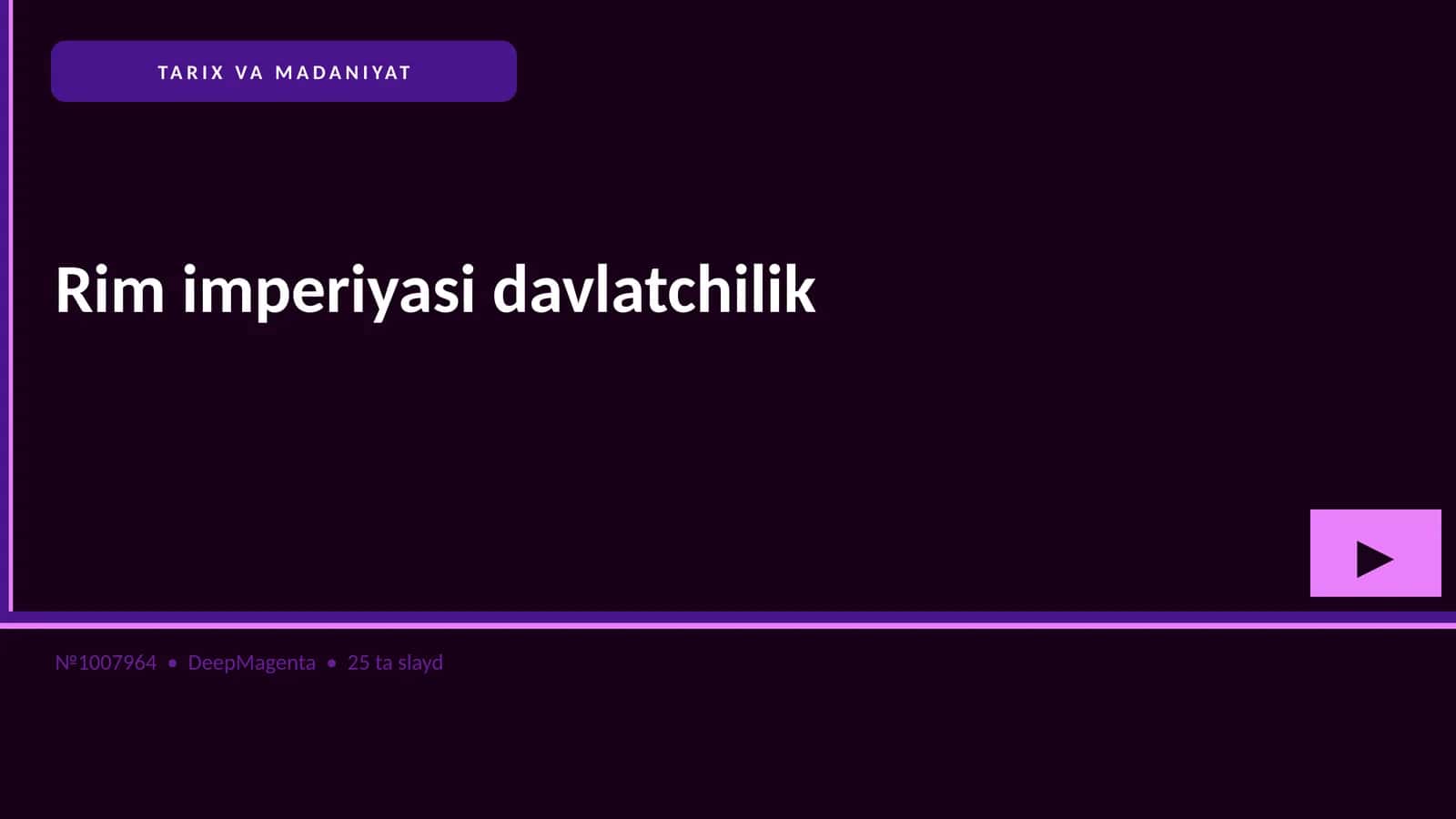 Rim imperiyasi davlatchilik 1