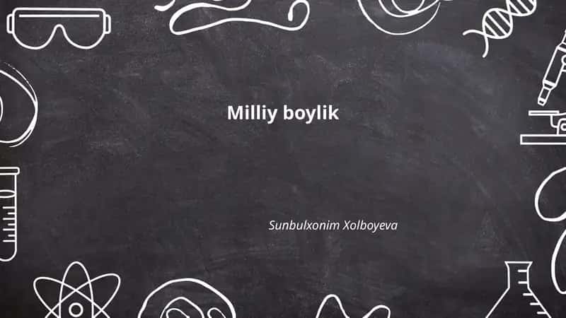 Milliy boylik 1