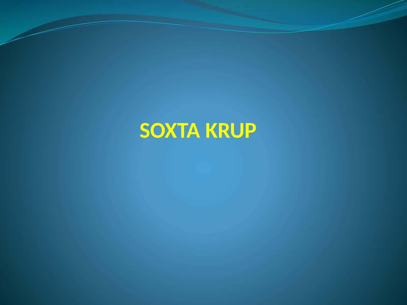 SOXTA KRUP 1