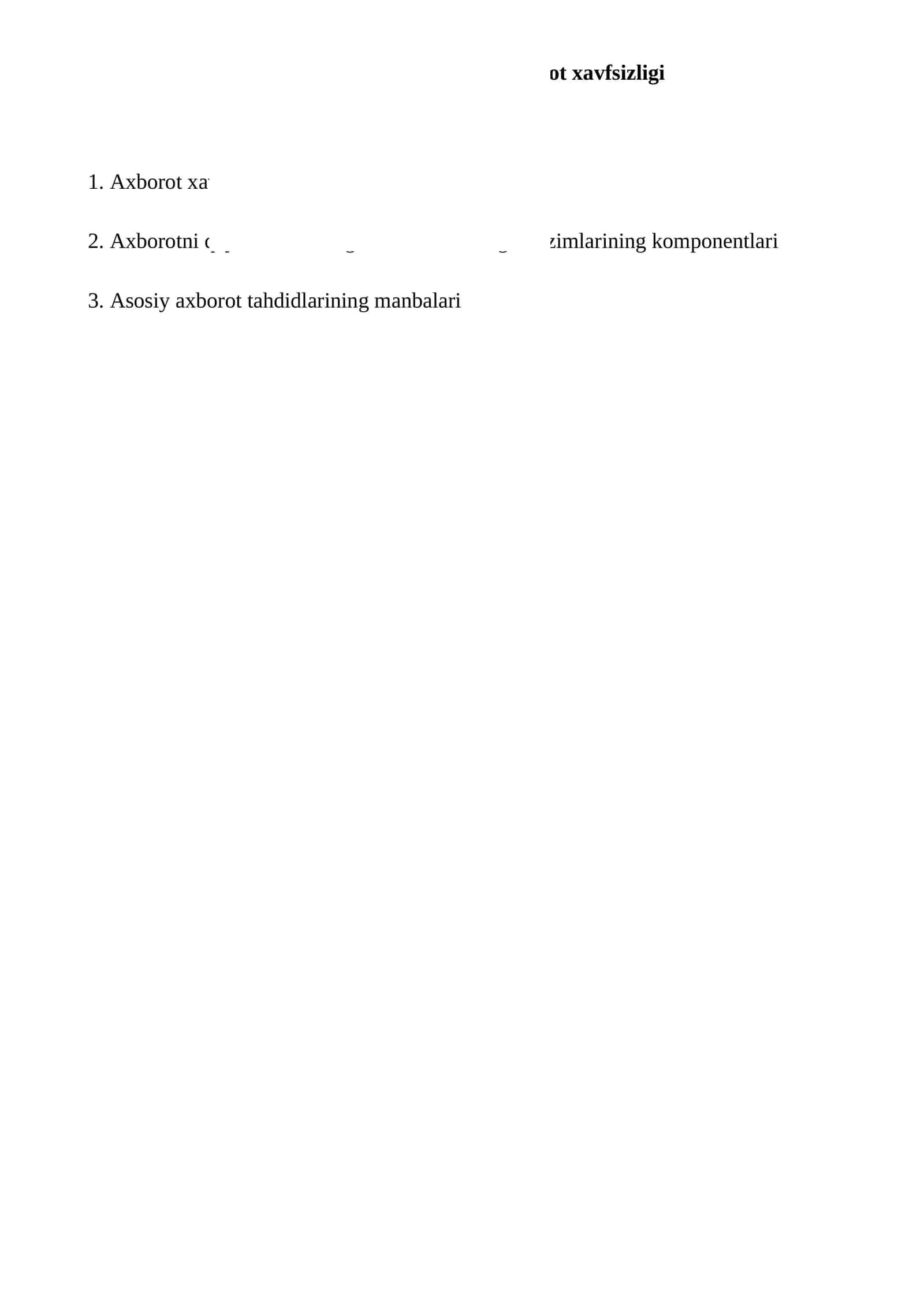 Korxona faoliyatida axborot xavfsizligi 1