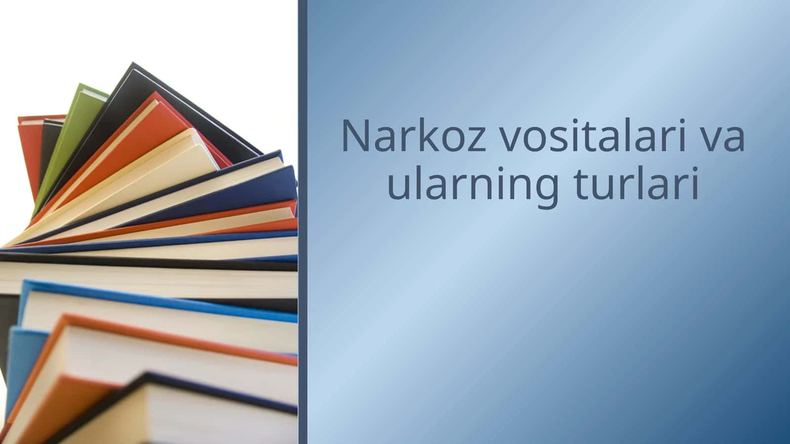 Narkoz vositalari va ularning turlari 1