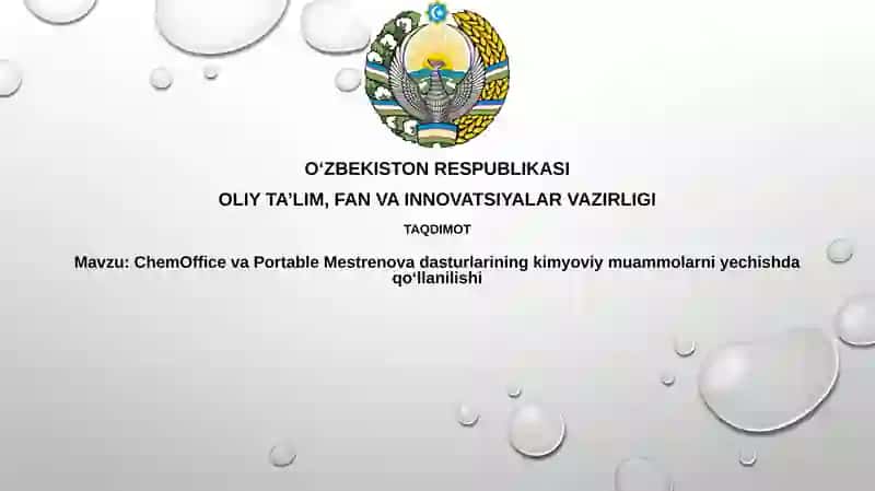 ChemOffice va Portable Mestrenova