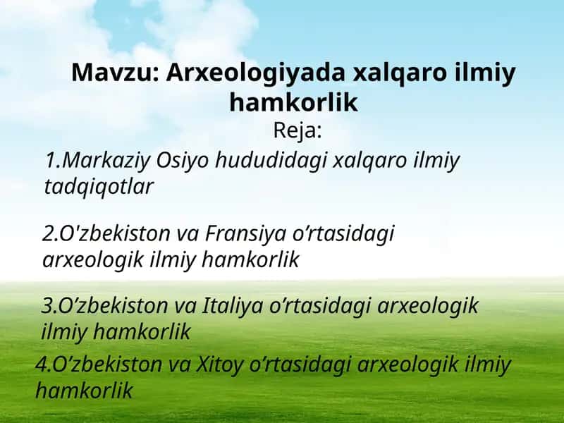 Arxeologiyadaxalqaroilmiyhamkorlik 1