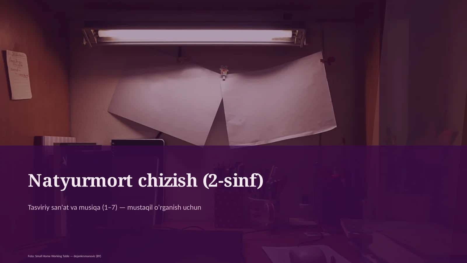Natyurmort chizish (2-sinf) 1