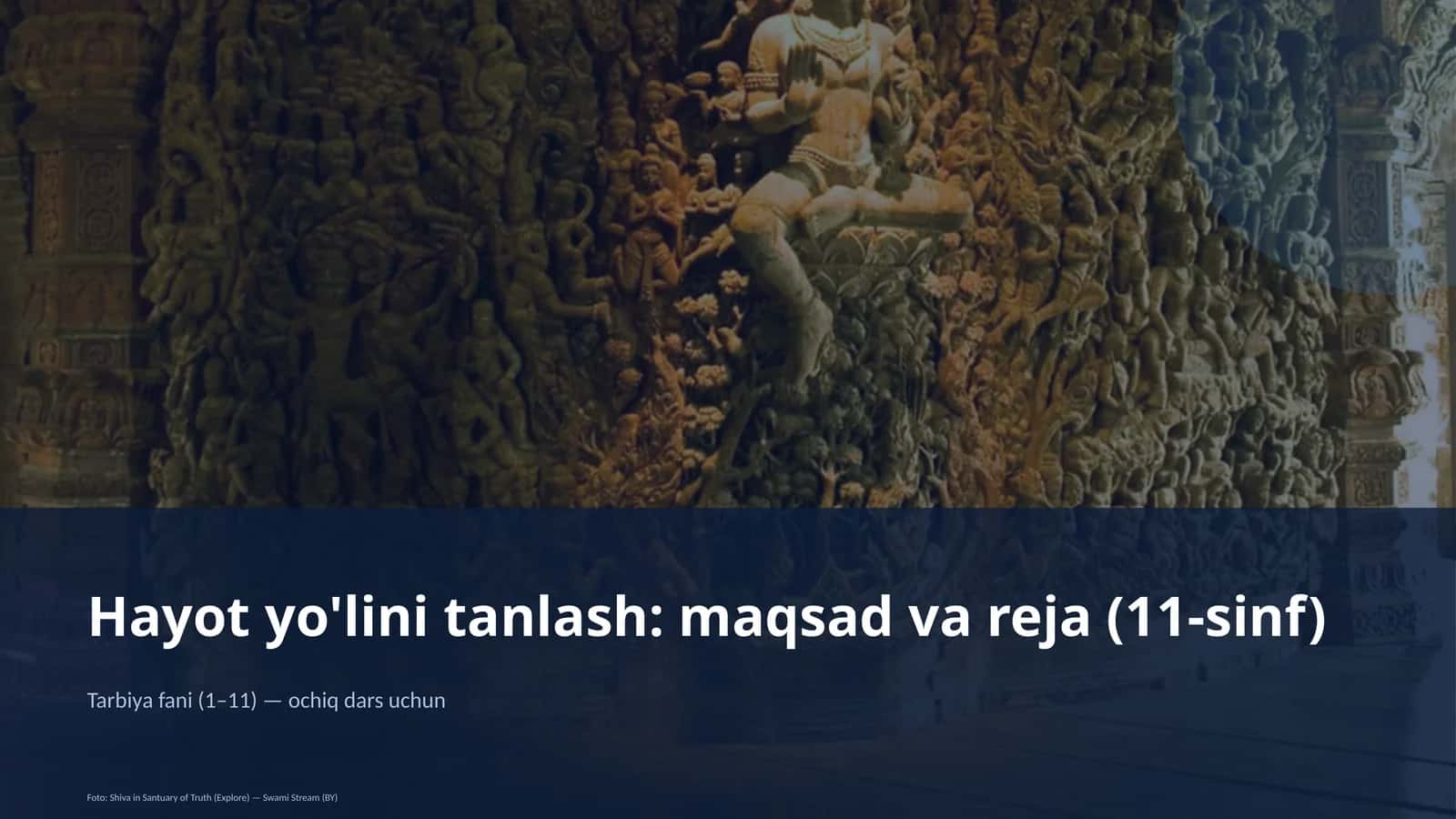Hayot yo'lini tanlash: maqsad va reja (11-sinf) 1