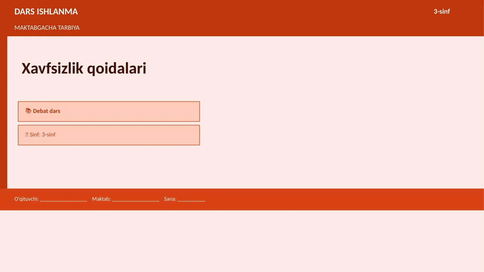 Xavfsizlik qoidalari 1