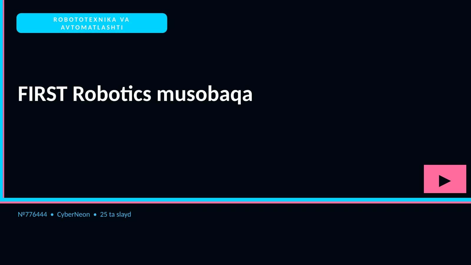 ROBOTOTEXNIKA VA AVTOMATLASHTI 1