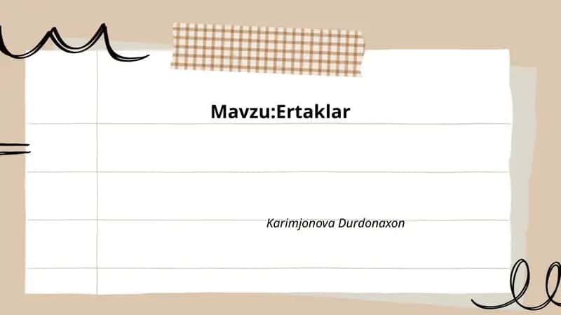 Xalq ertaklari 1