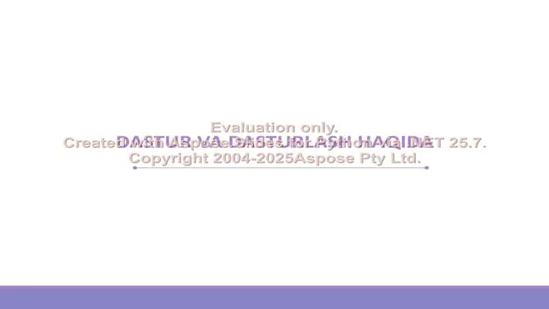 Dastur va Dasturlash Haqida 1