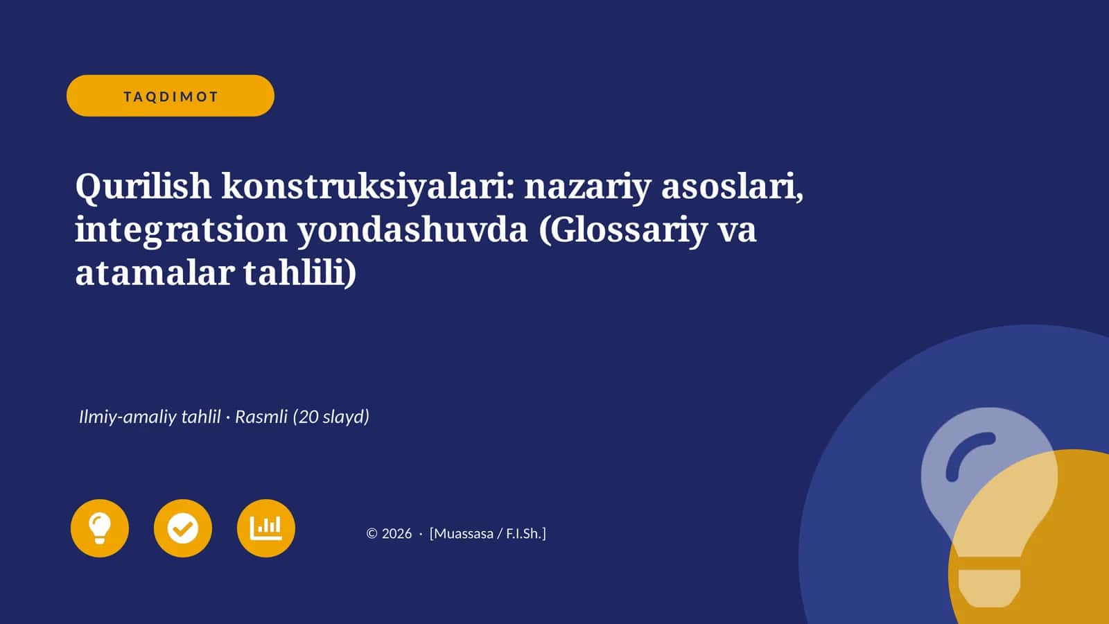 Qurilish konstruksiyalari: nazariy asoslari, integratsion yondashuvda (Glossariy va atamalar tahlili) 1