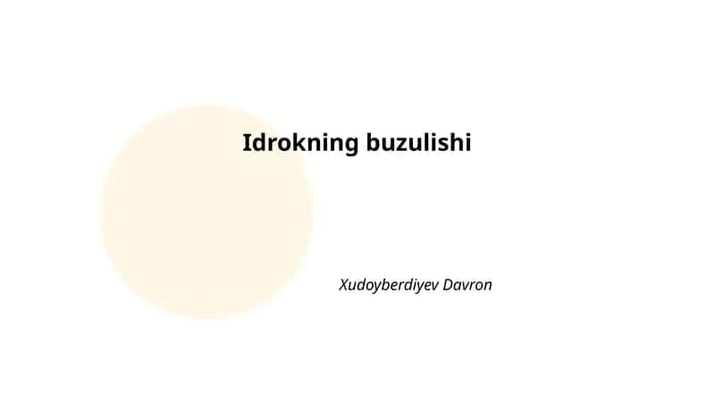 Idrokning buzulishi 1