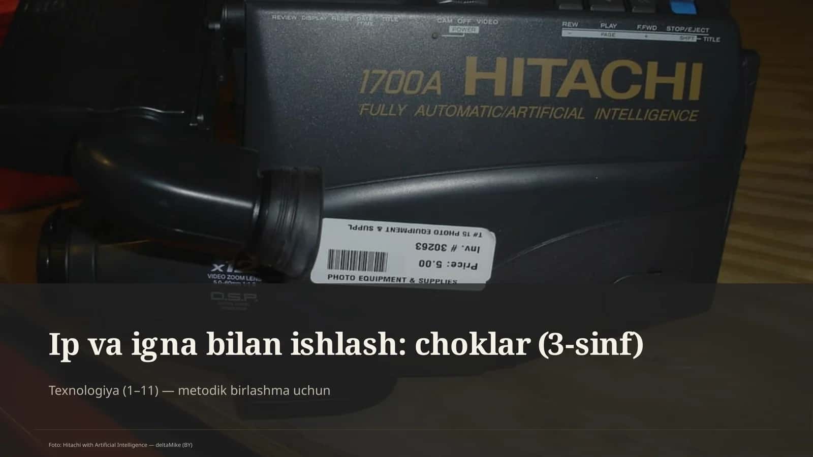 Ip va igna bilan ishlash: choklar (3-sinf) 1