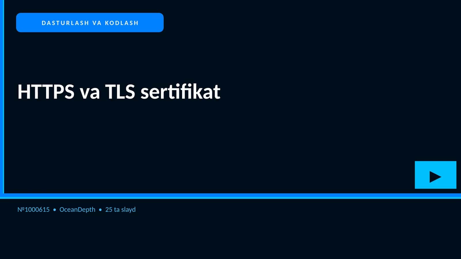 HTTPS va TLS sertifikat 1