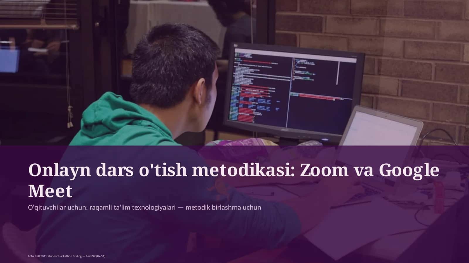 Onlayn dars o'tish metodikasi: Zoom va Google Meet 1