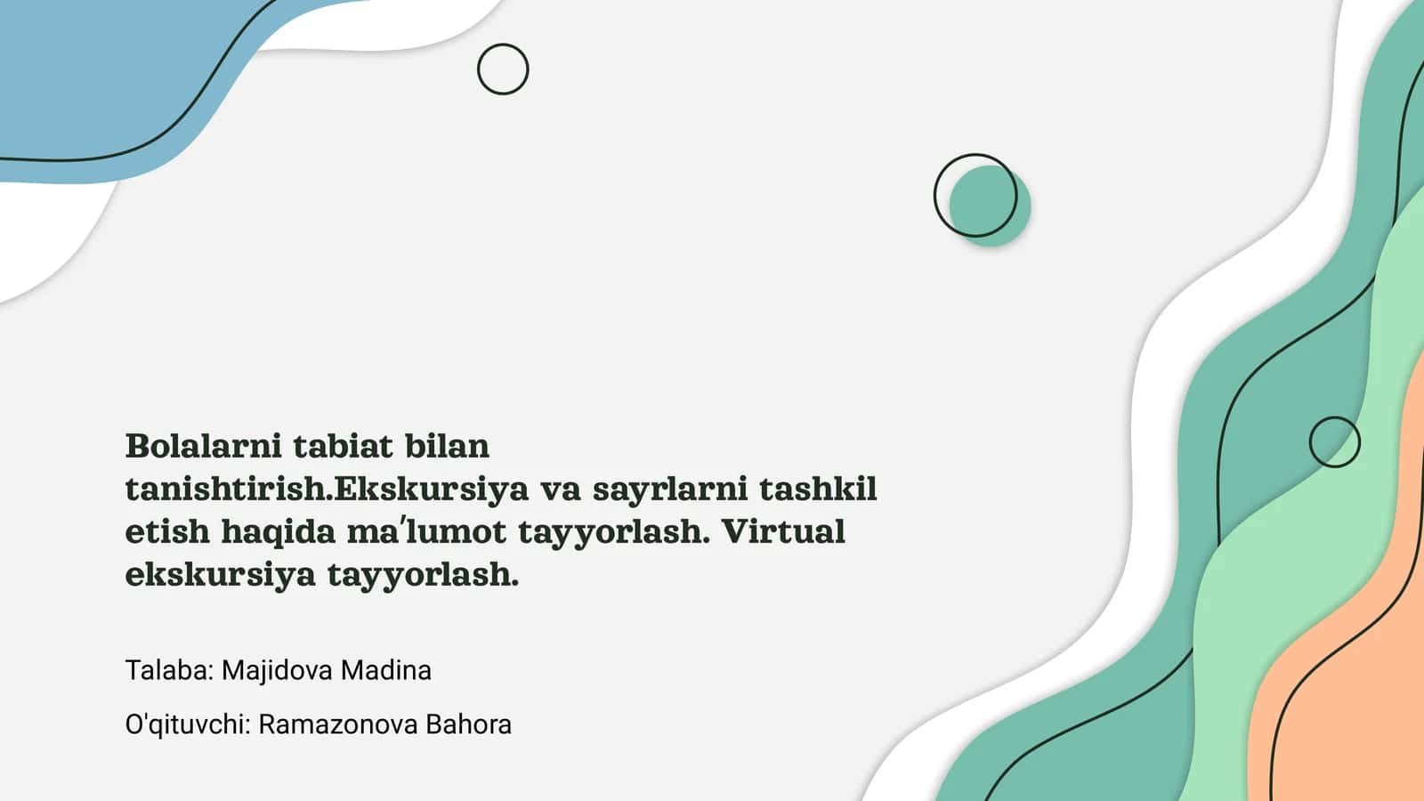 Bolalarni tabiat bilan tanishtirish 1