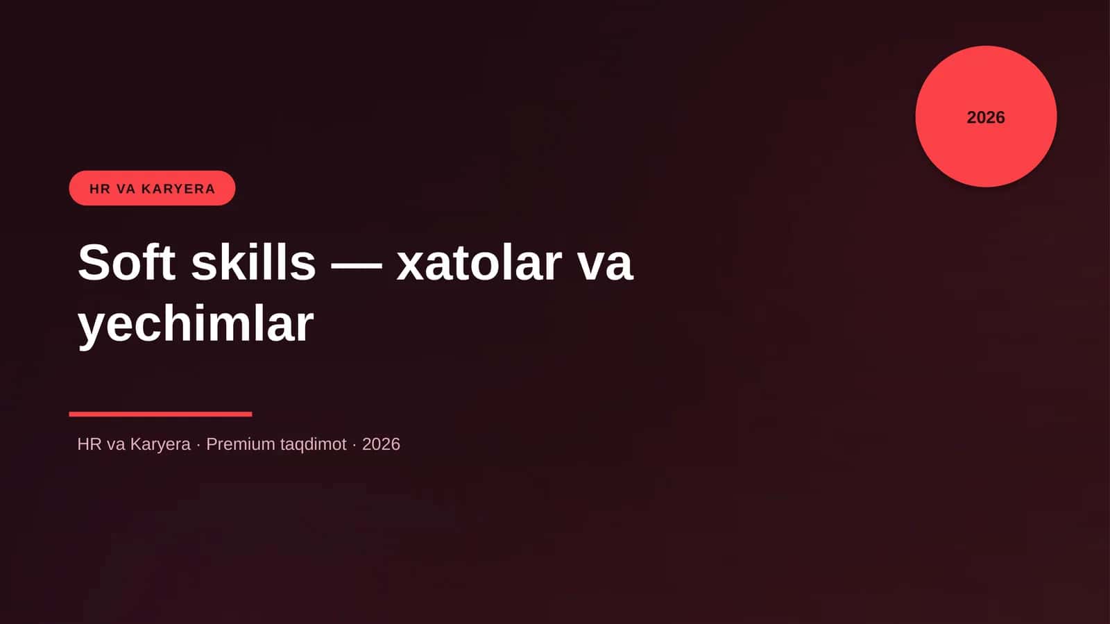 Soft skills — xatolar va yechimlar 1