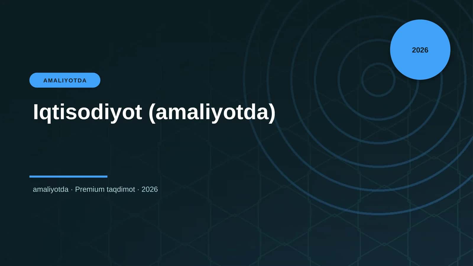 Iqtisodiyot (amaliyotda) 1