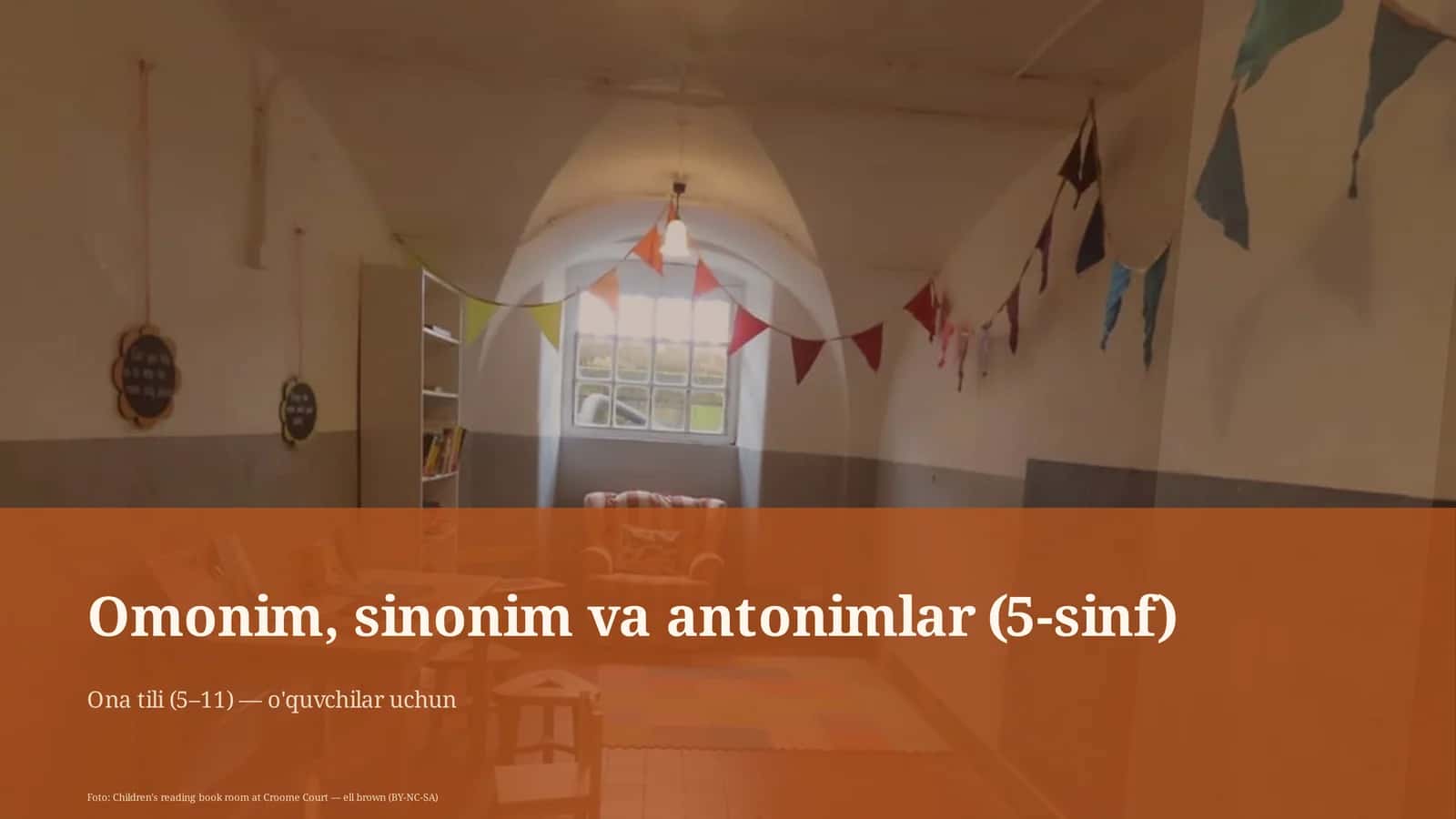Omonim, sinonim va antonimlar (5-sinf) 1