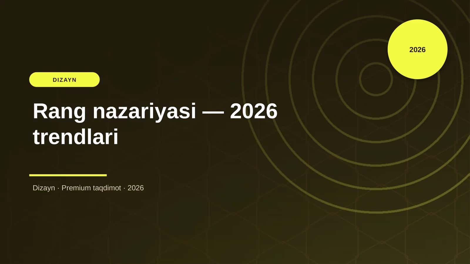 Rang nazariyasi — 2026 trendlari 1
