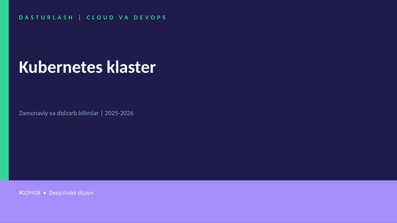 DASTURLASH | CLOUD VA DEVOPS 1