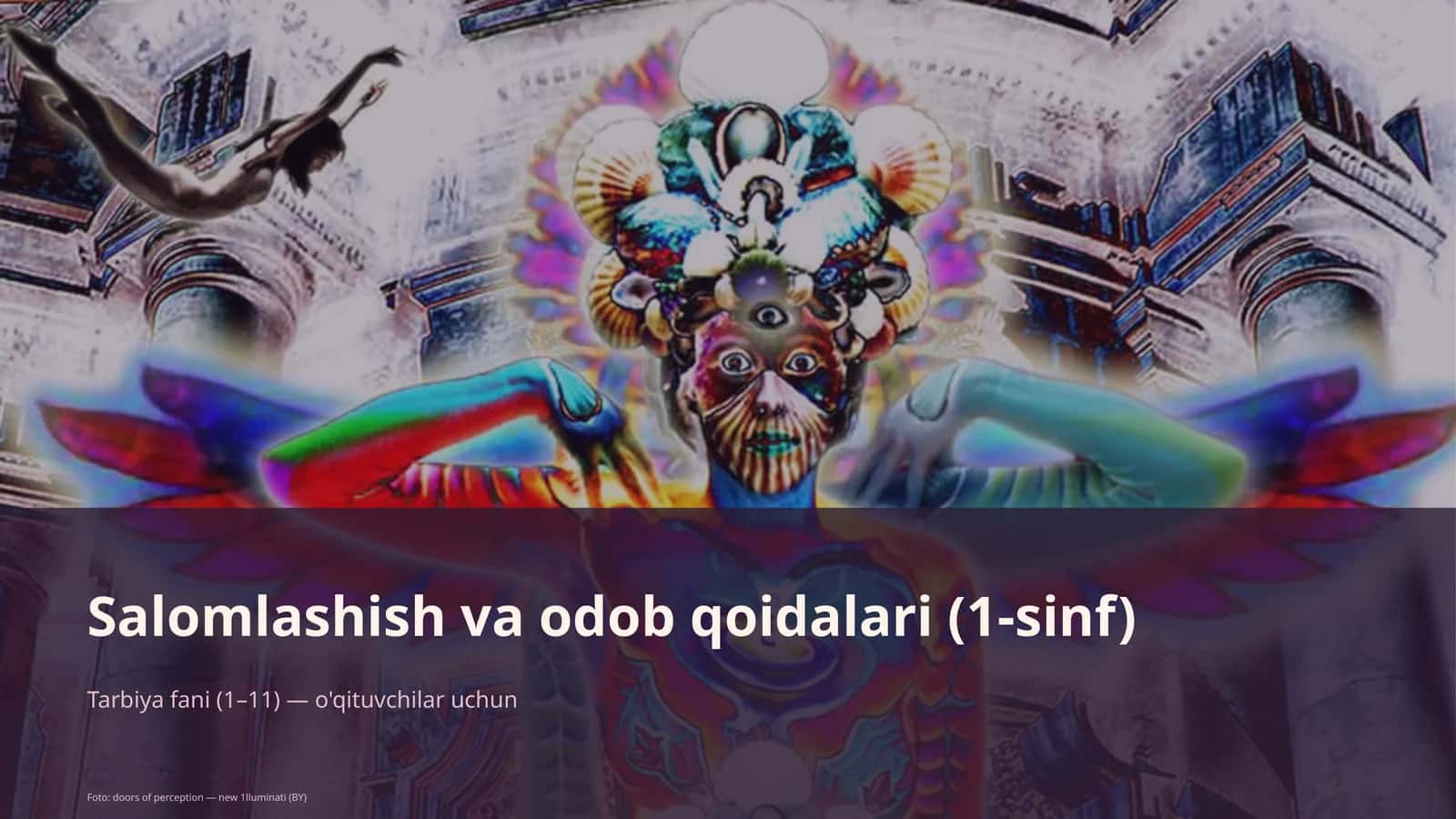 Salomlashish va odob qoidalari (1-sinf) 1