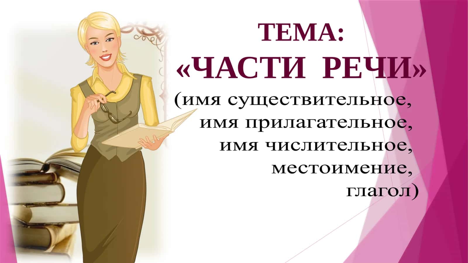 ЧАСТИ  РЕЧИ 1