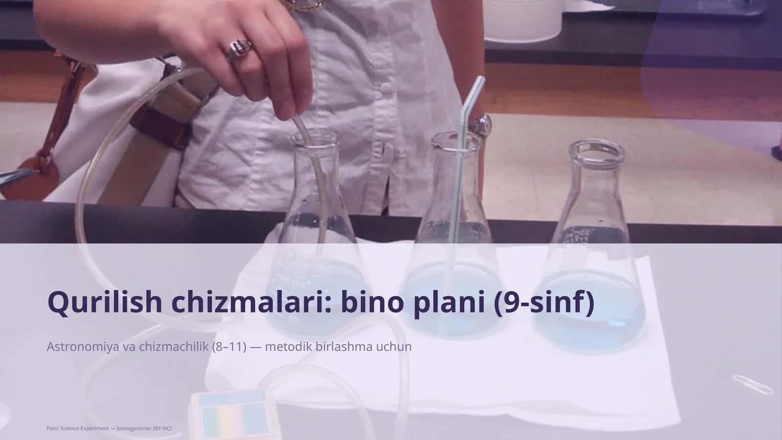 Qurilish chizmalari: bino plani (9-sinf) 1
