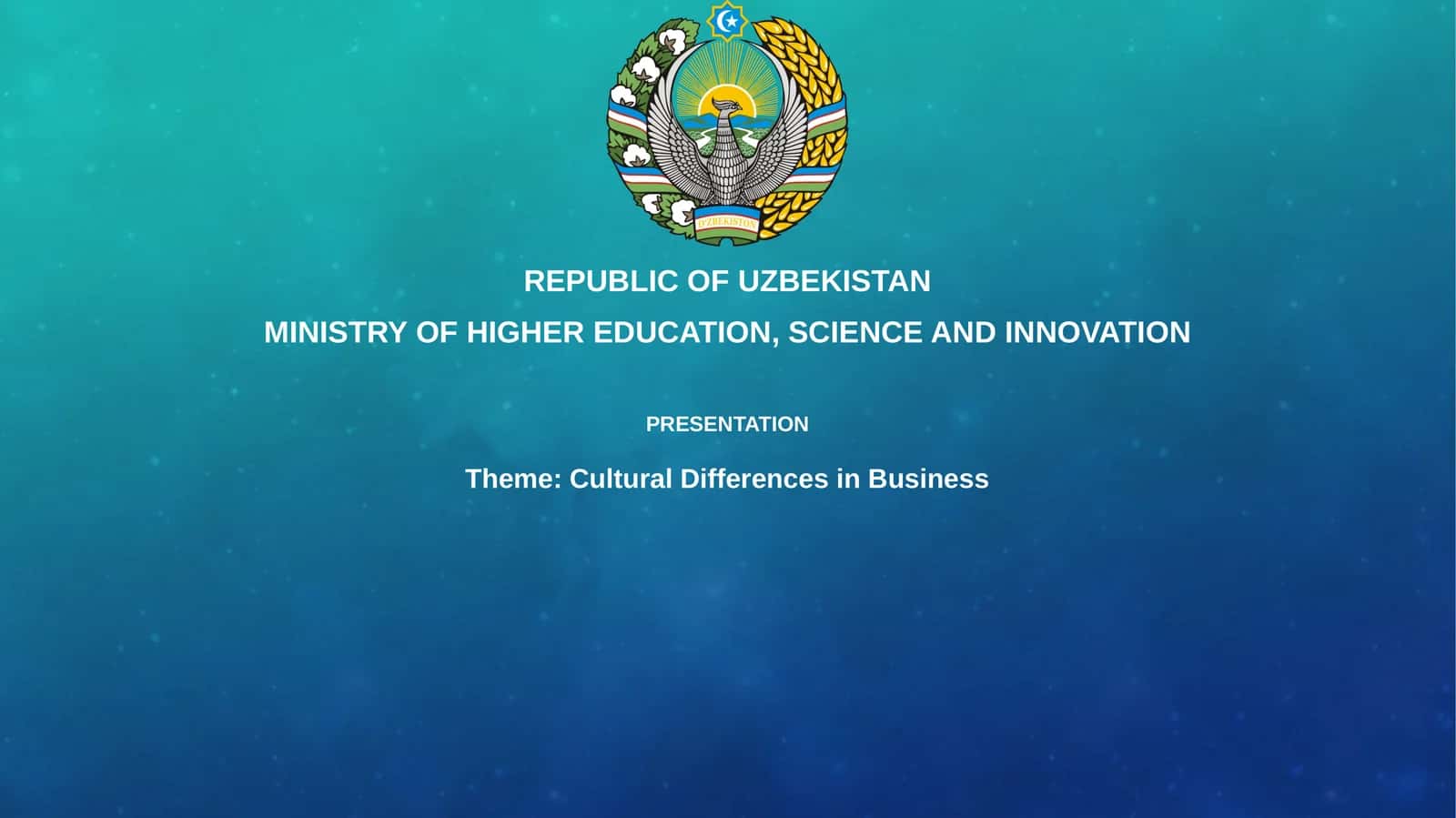 Presentation on Cultural Differences in Business 1