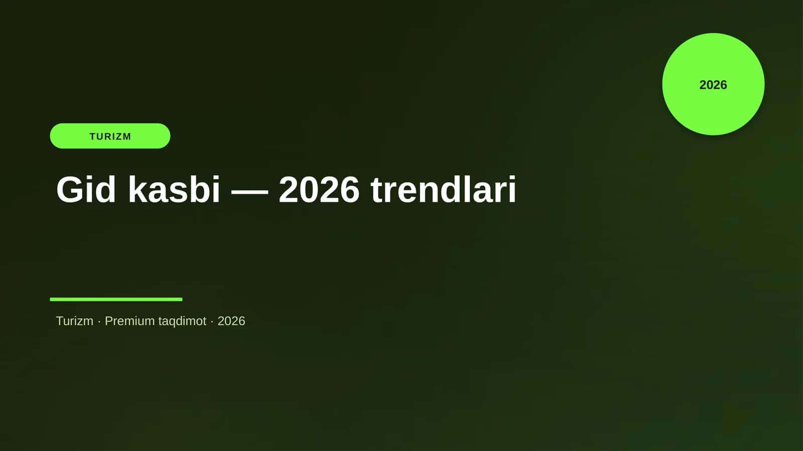 Gid kasbi — 2026 trendlari 1